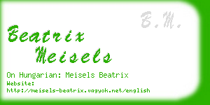 beatrix meisels business card